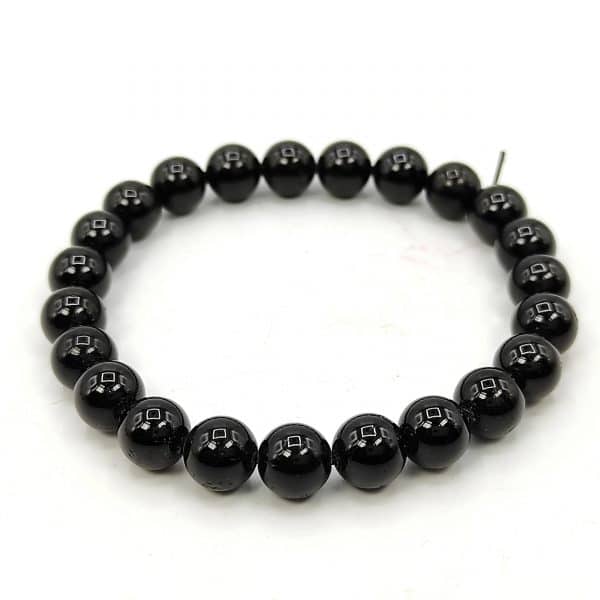 Dhwani Astro | Black Tourmaline Bracelet for Protection and Grounding ...